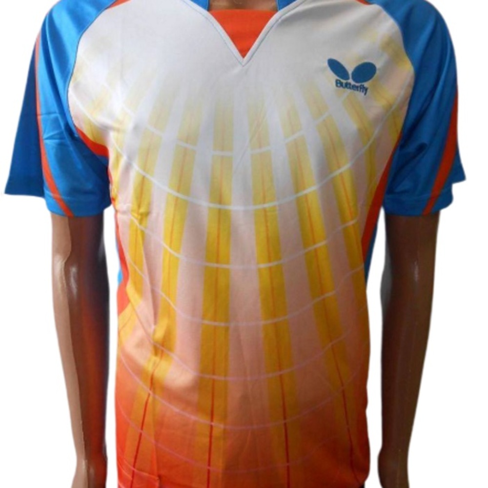 Butterfly Hapanese Table Tennis  Men's Multicolor Sports Shirt, 2XL